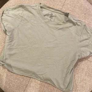 We the free free people cropped tee in white